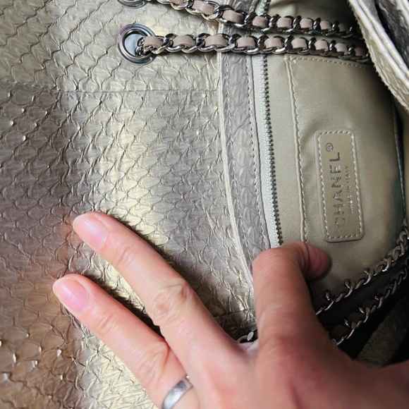 100% Authentic Gold Python Chanel Bag - Picture 4 of 11